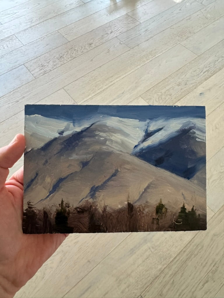 Early Spring. 5x7 Original Oil Painting
