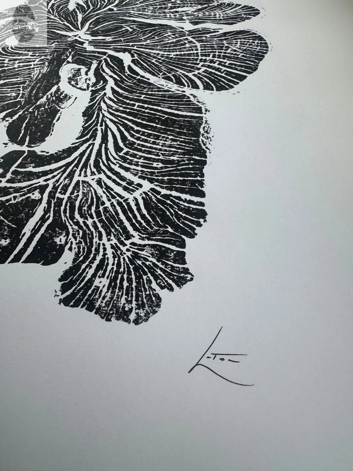 Crab Apple Tree Ring Wall Art – Millcreek UT – 18x24 Signed Original Woodcut lintonart