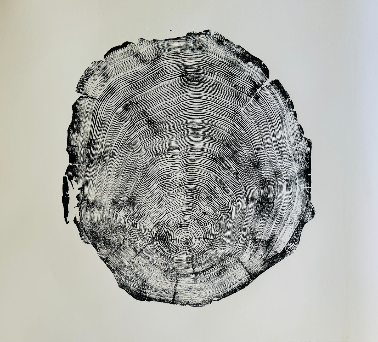 San Francisco Redwood 36x48 Inches. Original Signed artwork made from Real Redwood lintonart