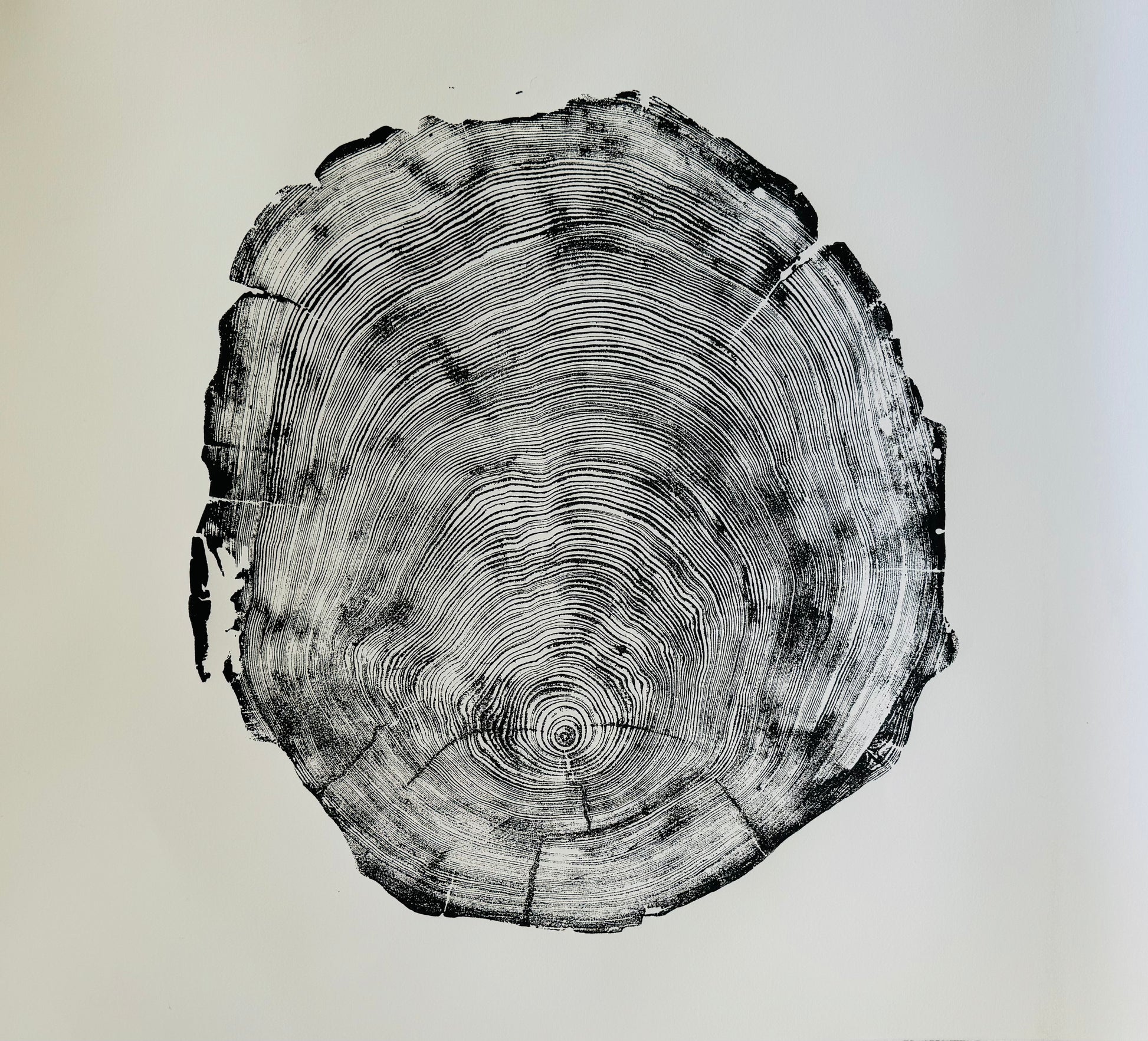 San Francisco Redwood 36x48 Inches. Original Signed artwork made from Real Redwood lintonart