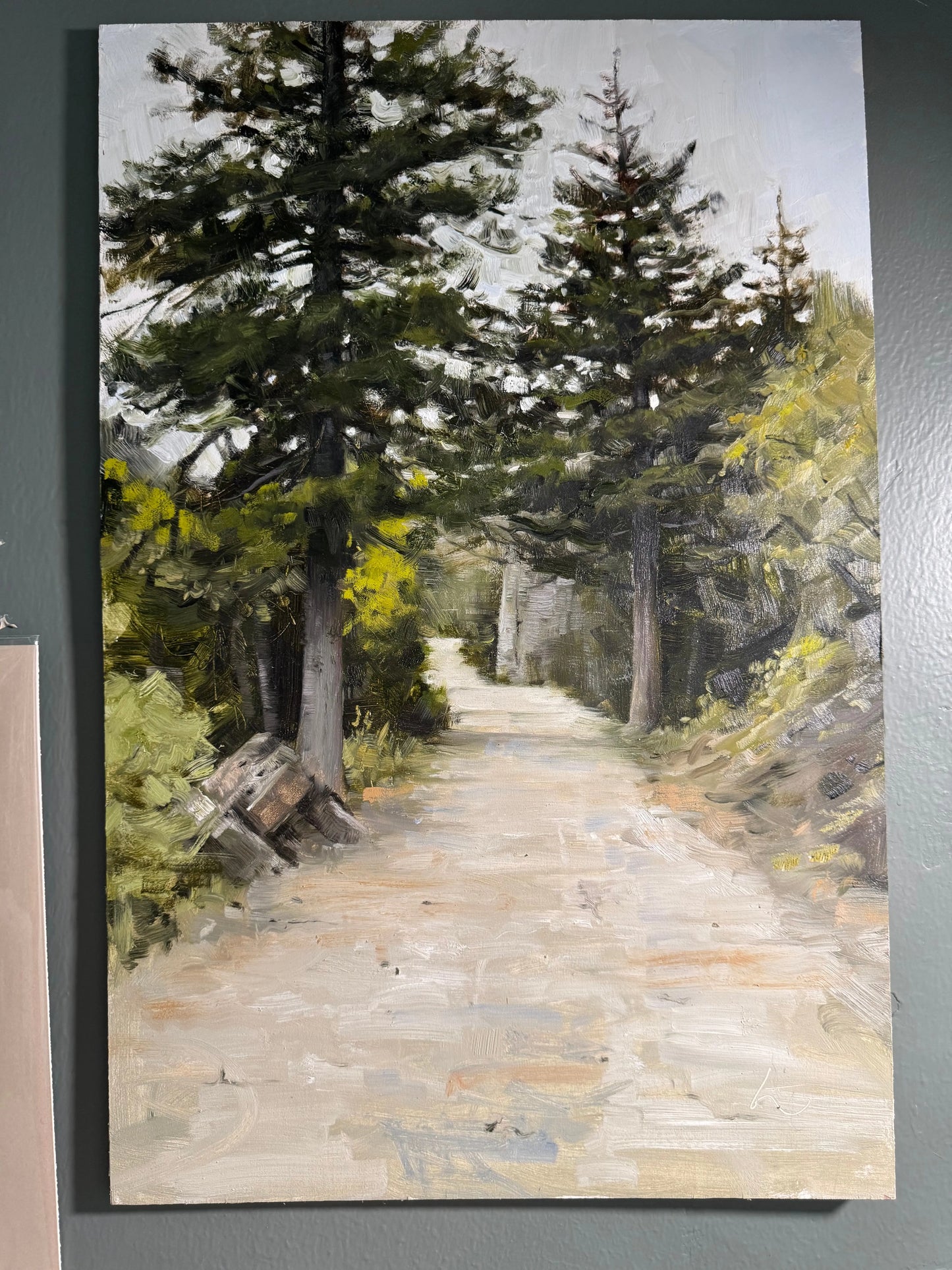 Dirt Road in the Wasatch. 18x28 inches lintonart