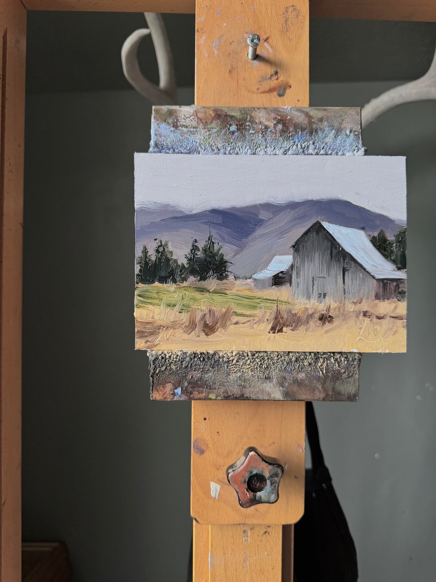 The Long Season. 5x7 Original Oil Painting.