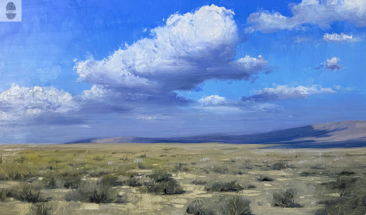 Mid Summer Sky over the Salt Brush lintonart