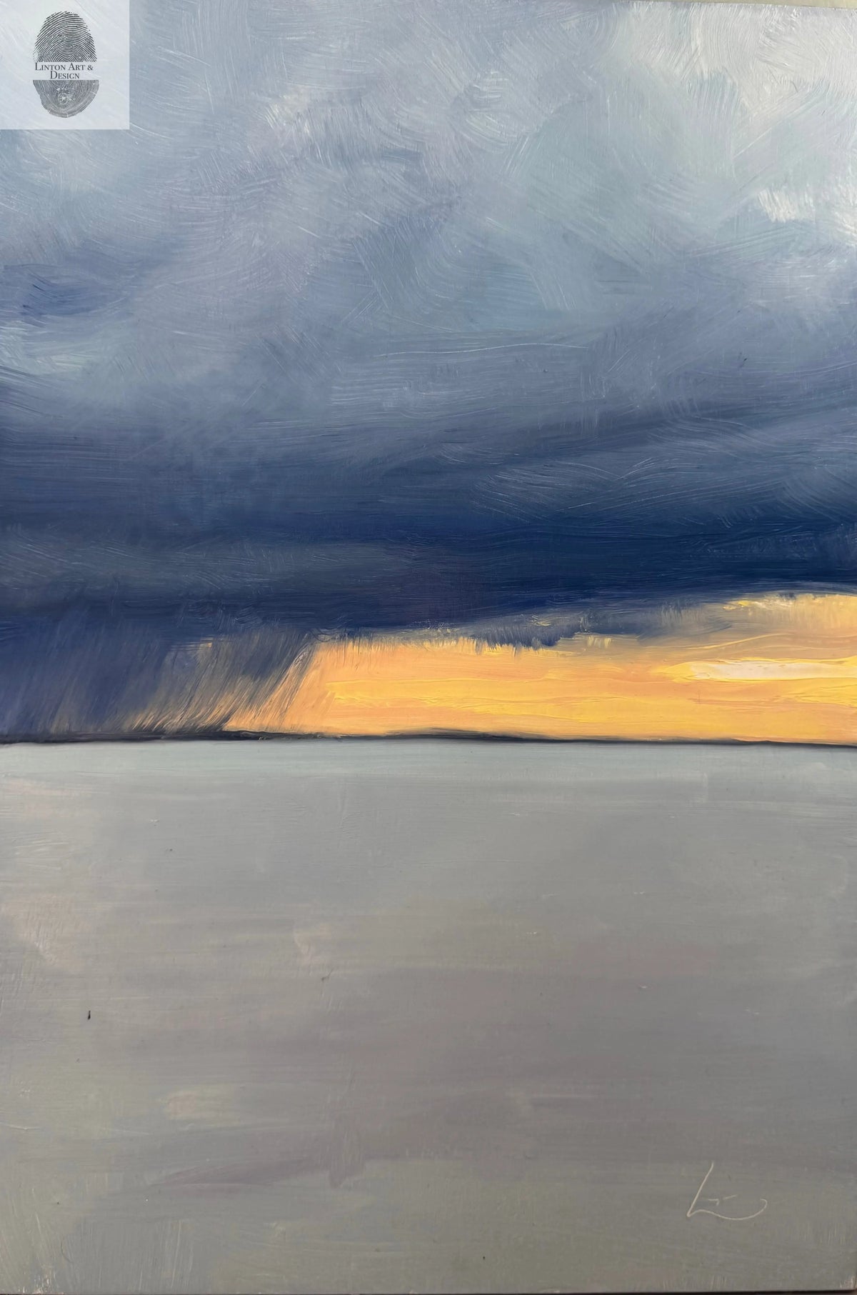 Rain over the Salt Flats lintonart