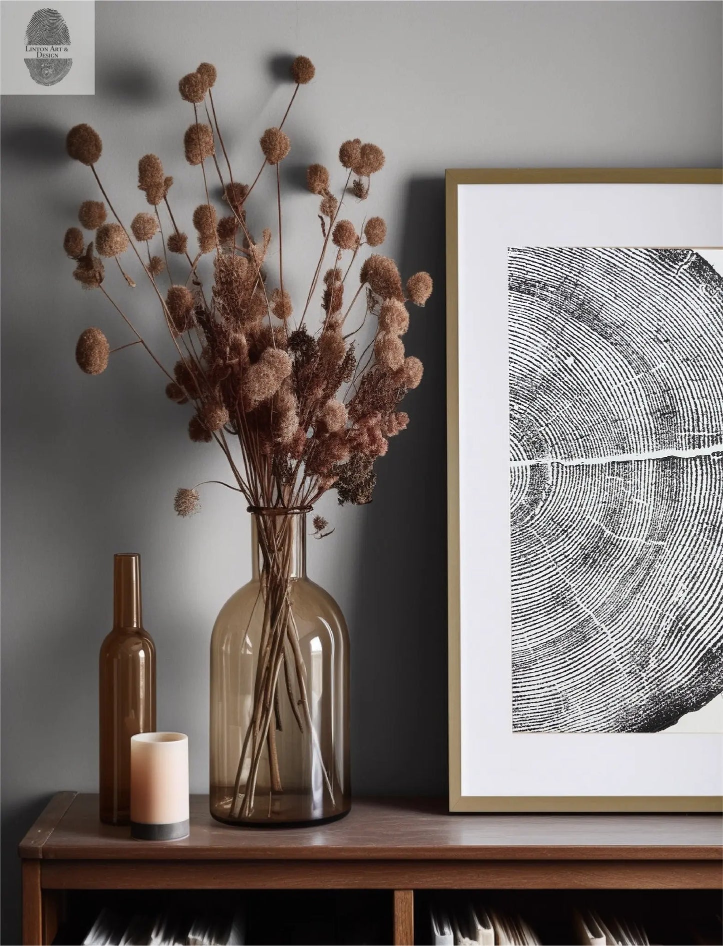 Rock Canyon Pine, Cropped, Limited Edition 11x14 inches. Hand pressed and signed. lintonart