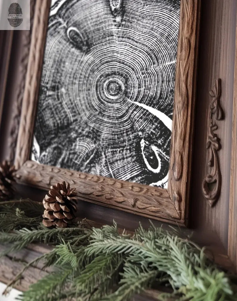 Utah Knotted Pine, Cropped, Limited Edition 11x14 inches. Hand pressed and signed. lintonart