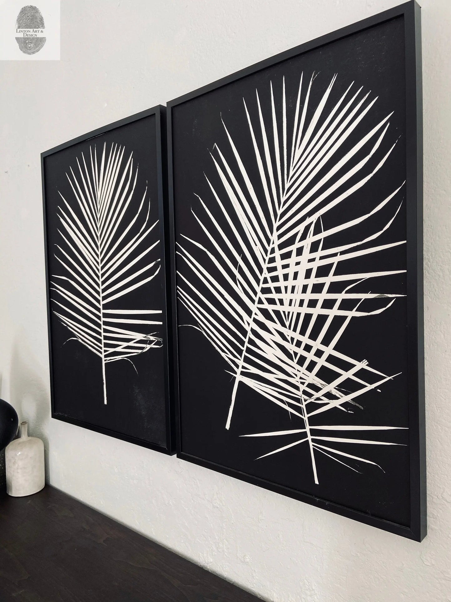 Custom Palm Leaves 20x26 lintonart
