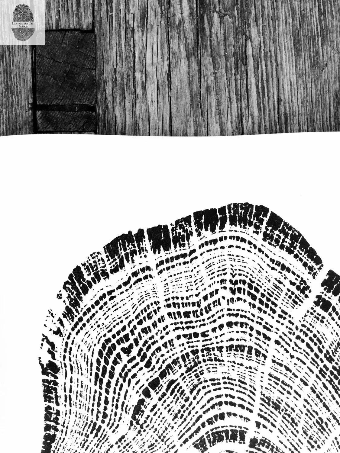 Grand Canyon Art, Huge Wall Art, Tree Ring Print, Arizona Art, Woodcut Print lintonart
