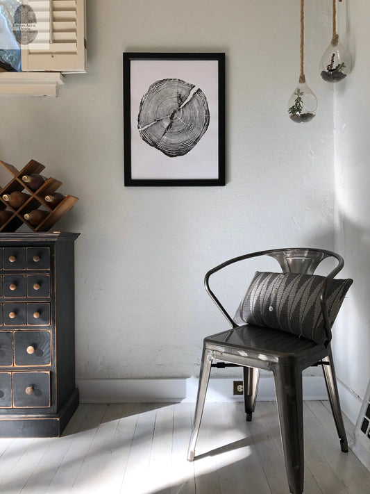 Lake Superior, Lumber, Wood Wall art, Woodcut print, Wood Burning art, Biology Gifts, Michigan Print, Tree of Life, 1 year anniversary, lintonart