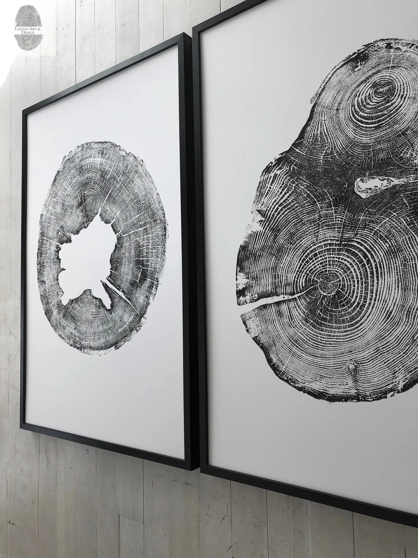 Lumber, Wood Wall Art, Woodcut print, Biology Gifts, Forestry, Tree blocks, Iowa Print, Seattle Print, Signed original 24x36 lintonart