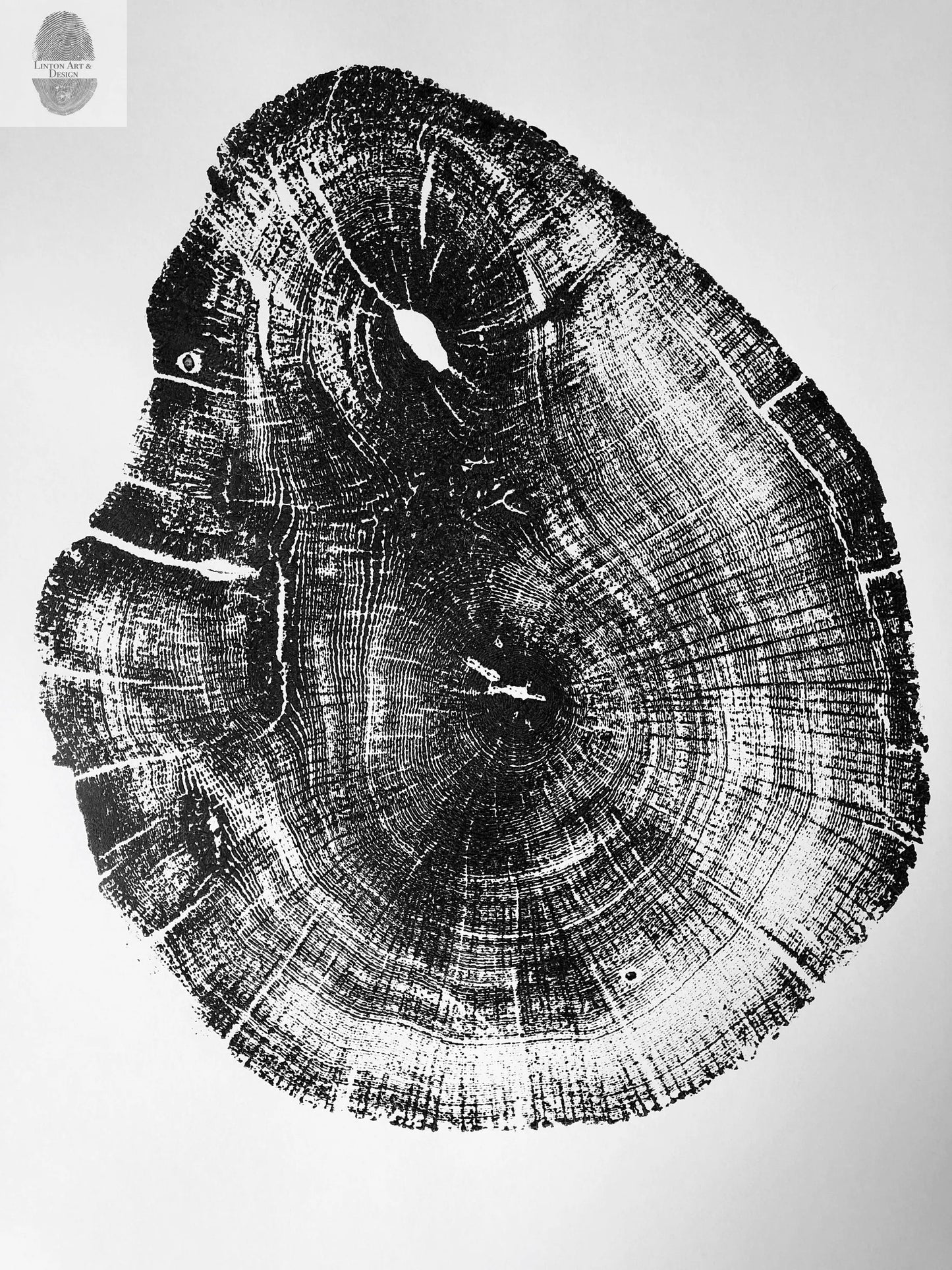 Michigan Wall Art, Lake Superior, Tree ring print, Great Lakes Print, Michigan Gift, Michigan Decor lintonart