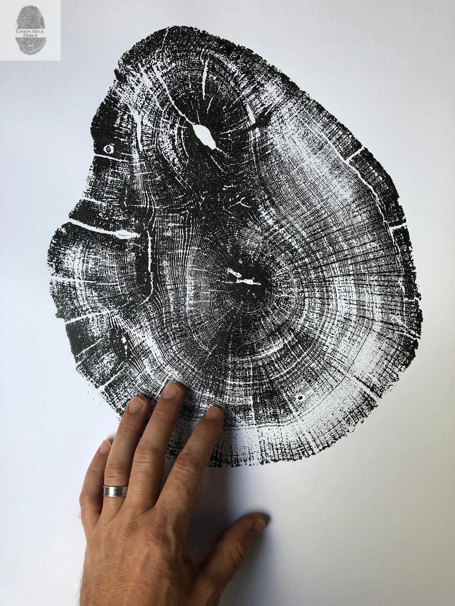 Michigan Wall Art, Lake Superior, Tree ring print, Great Lakes Print, Michigan Gift, Michigan Decor lintonart