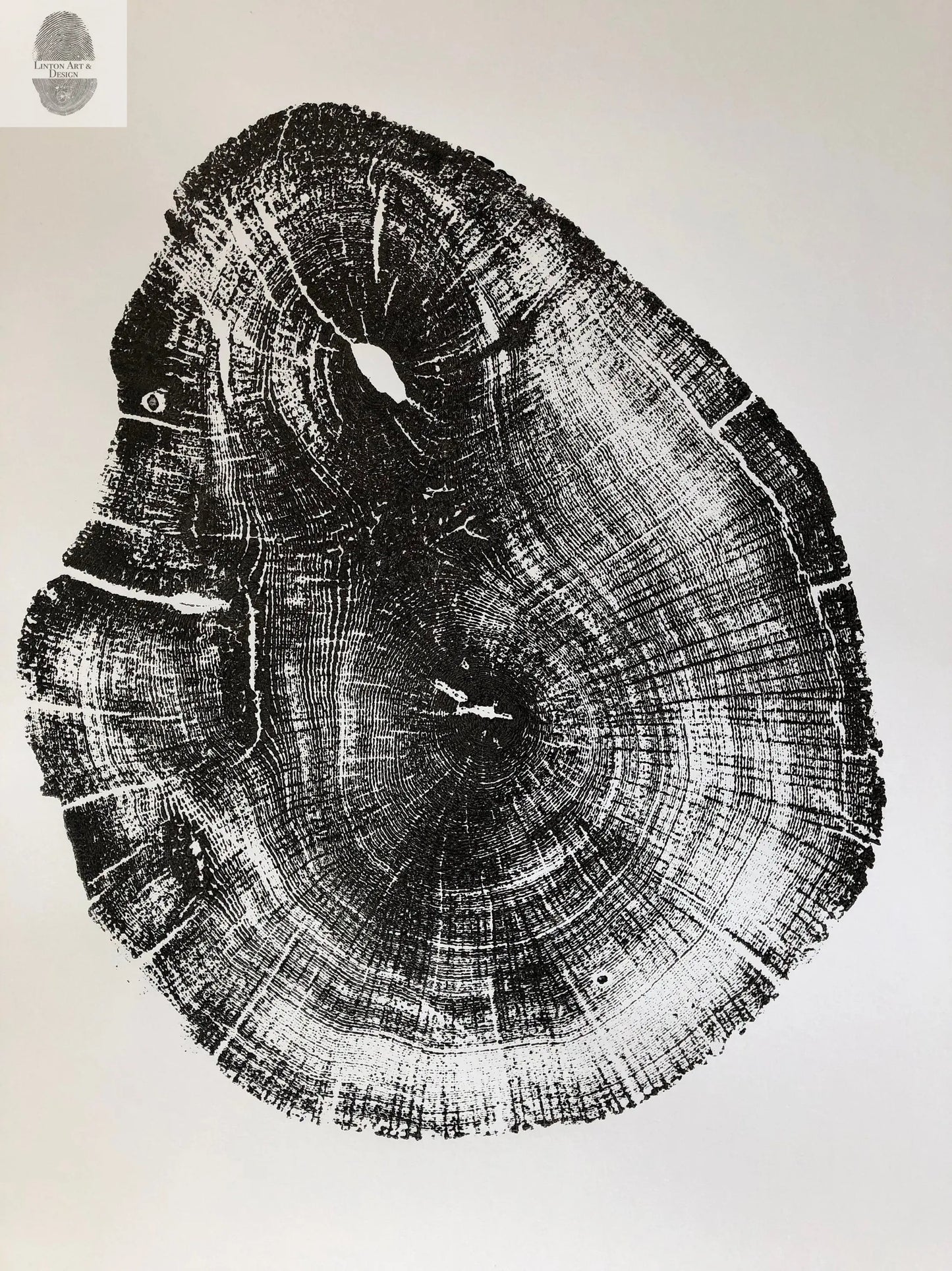 Michigan Wall Art, Lake Superior, Tree ring print, Great Lakes Print, Michigan Gift, Michigan Decor lintonart