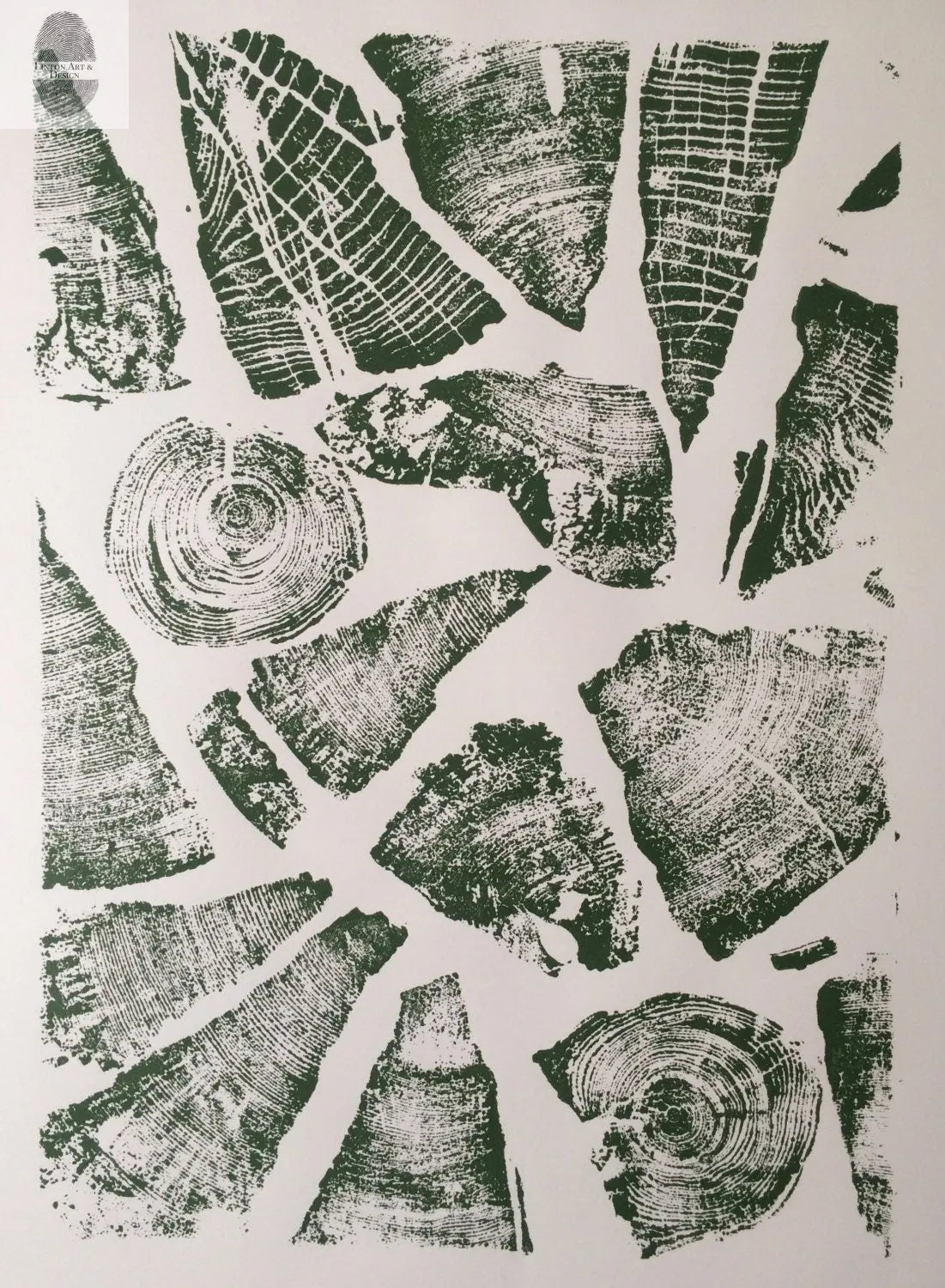 Natural Pattern Collage - 18x24 print lintonart