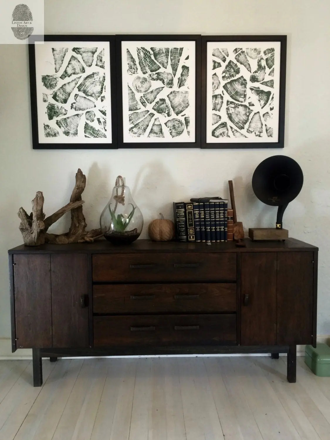 Natural Pattern Collage - 18x24 print lintonart
