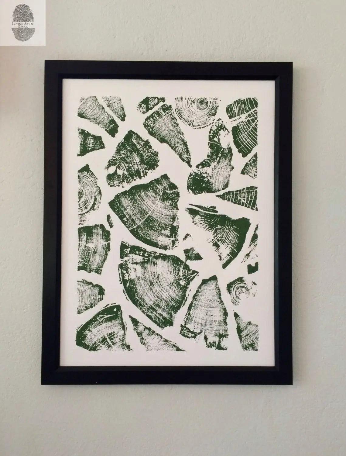 Natural Pattern Collage - 18x24 print lintonart