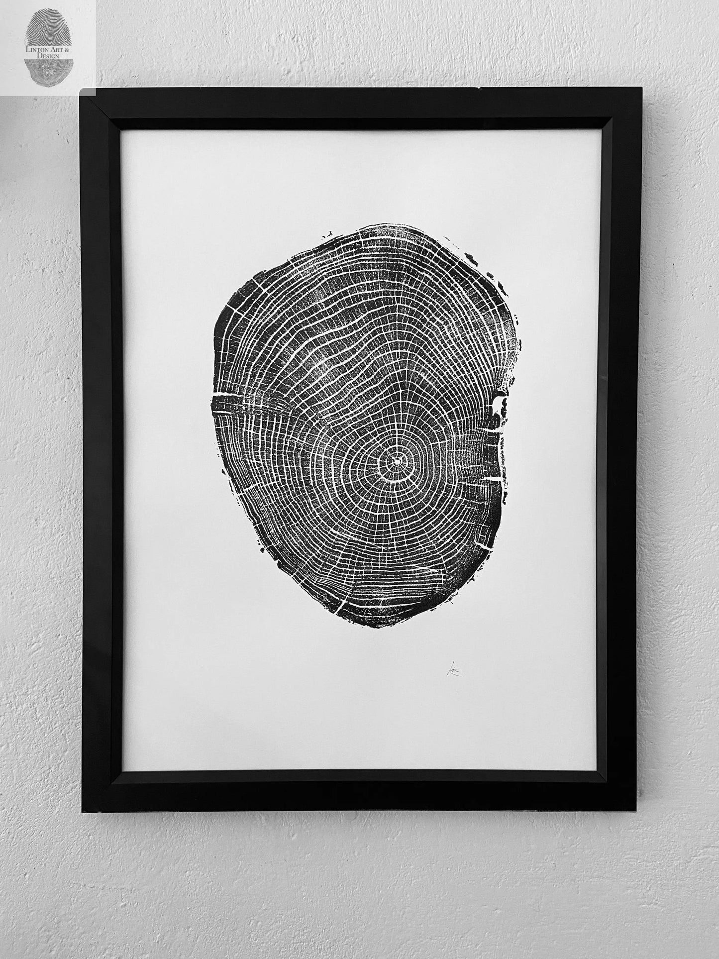 New Haven, Connecticut Ash - 18x24 print lintonart
