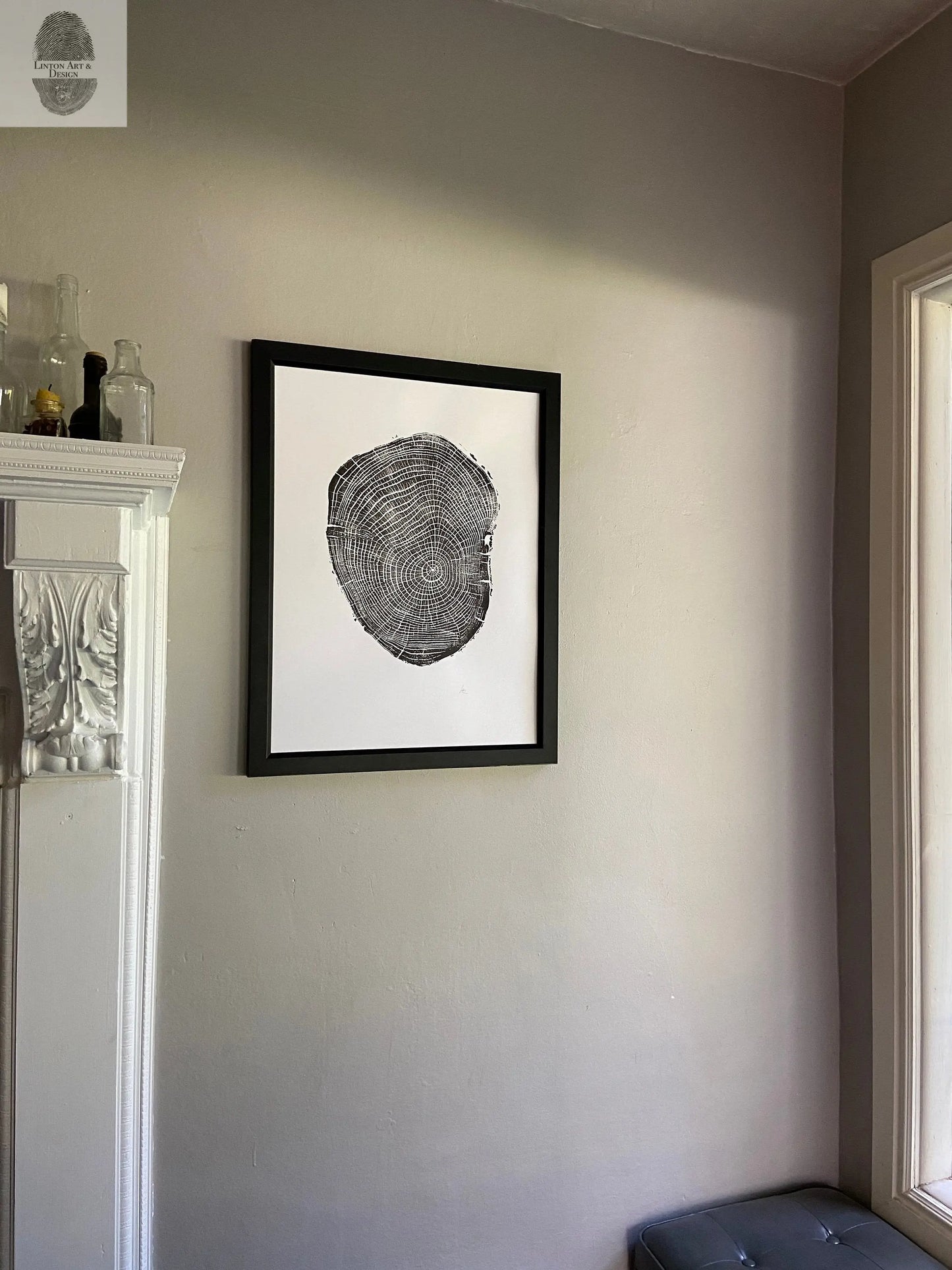 New Haven, Connecticut Ash - 18x24 print lintonart