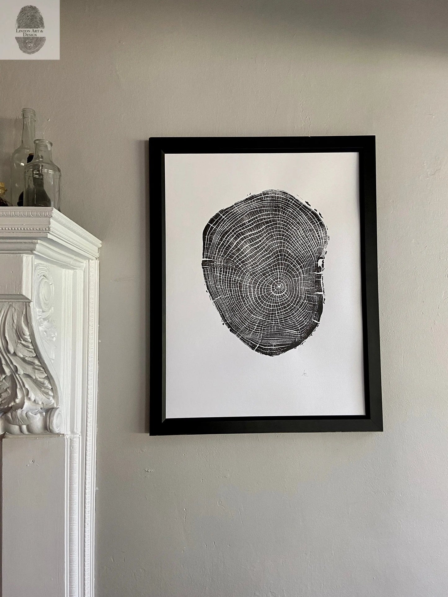 New Haven, Connecticut Ash - 18x24 print lintonart