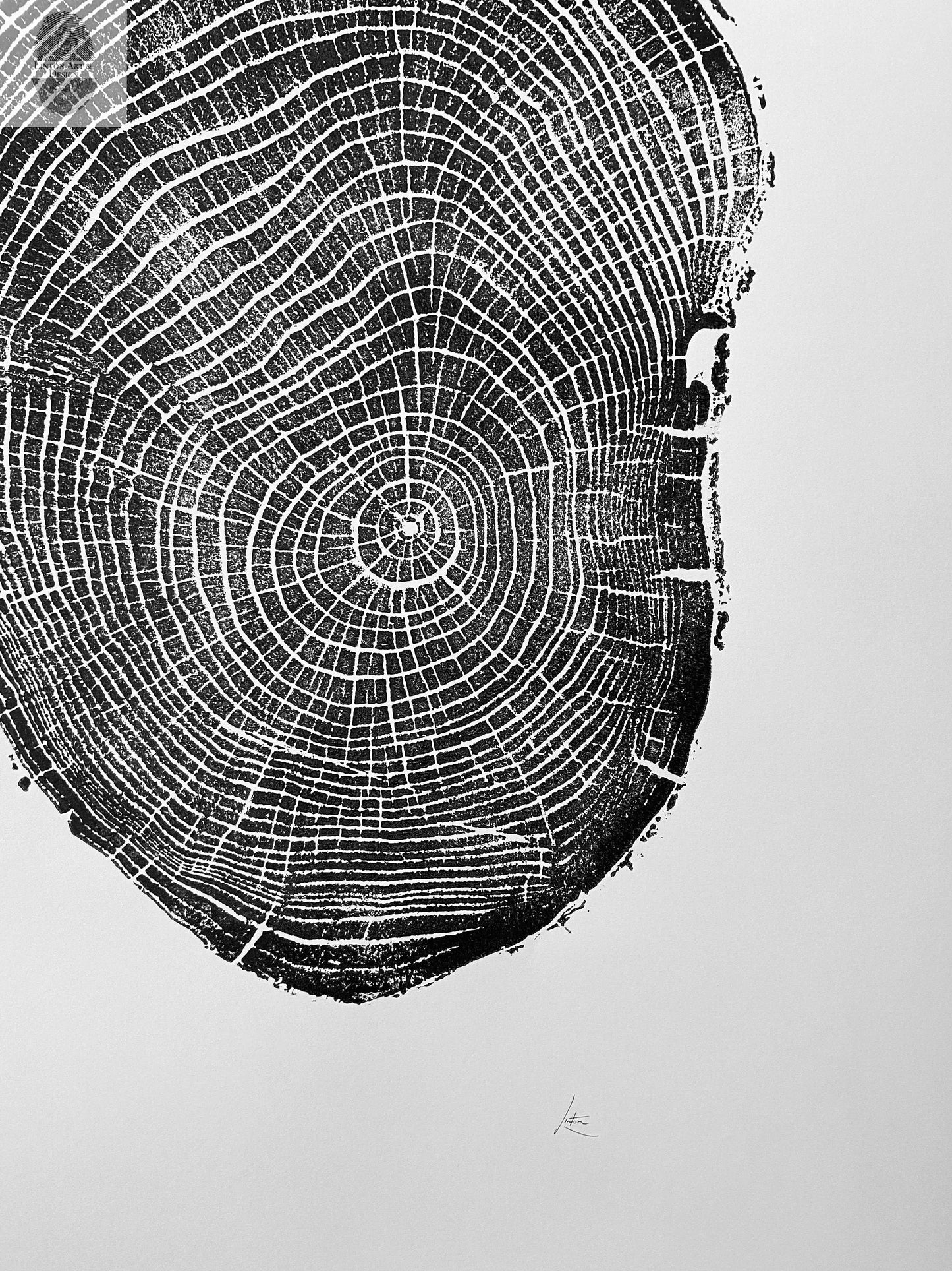 New Haven, Connecticut Ash - 18x24 print lintonart