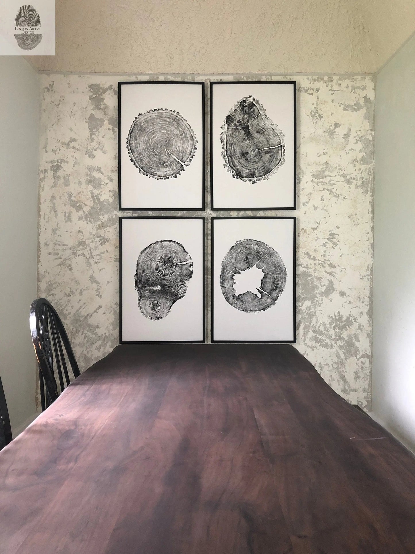 Oak, Pine, & Hemlock Set of 4 - 24x36 each print lintonart