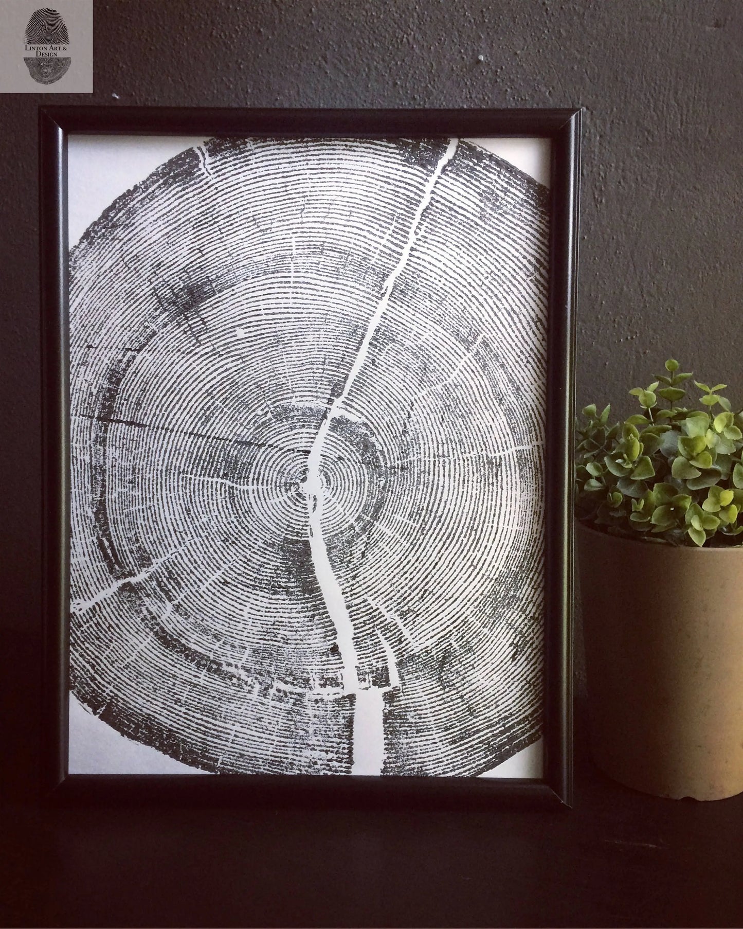 Set of 9 Tree Ring Prints - 12x16 each lintonart