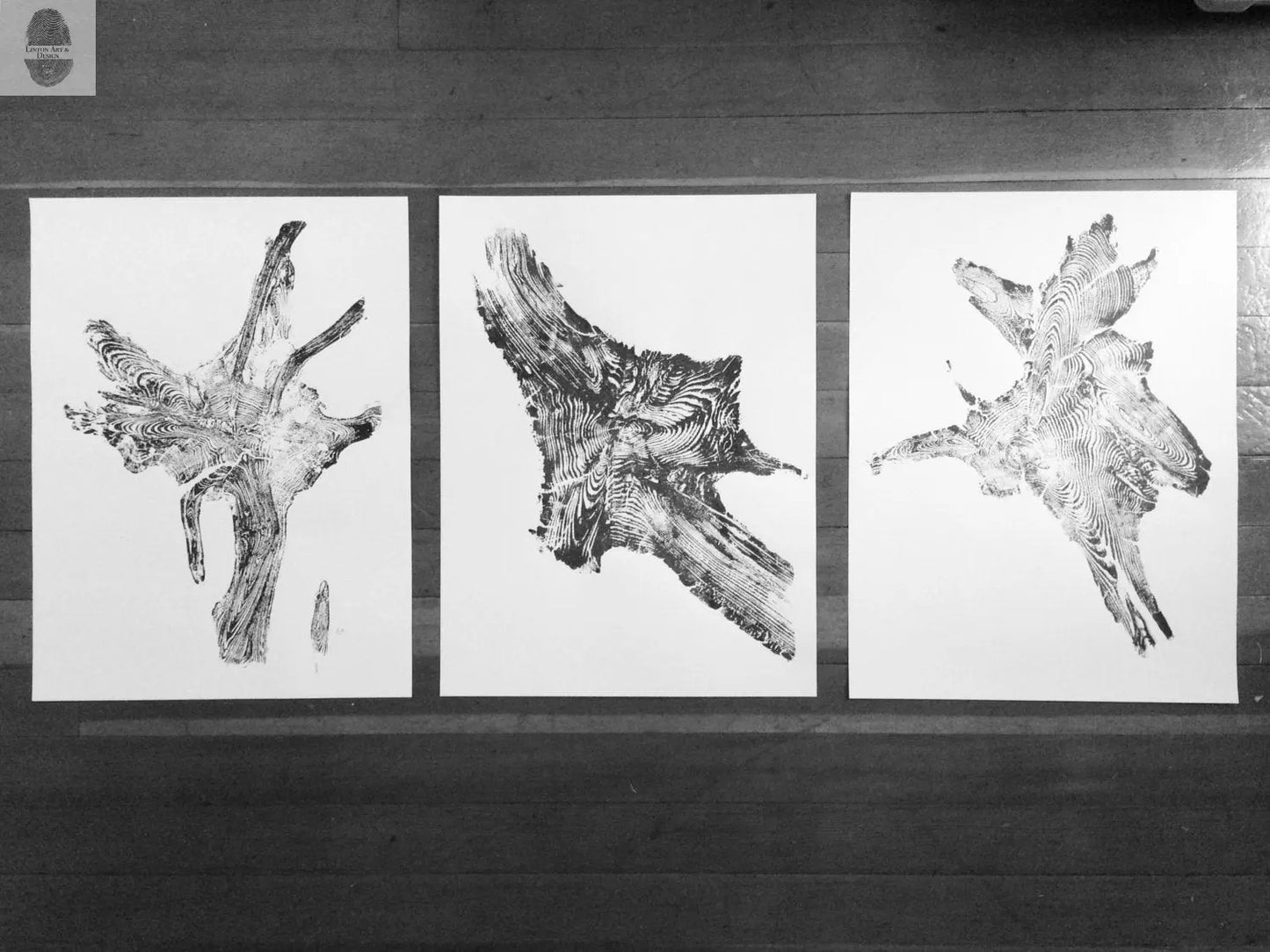 Tree Roots Set of 3 - 18x24 each print lintonart