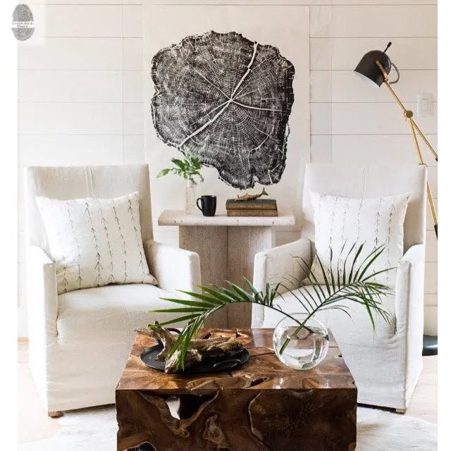 Tree Stump Print, Utah Art, Tree Blocks, Woodcut print, Forestry, Signed Original, 36x48 inches lintonart