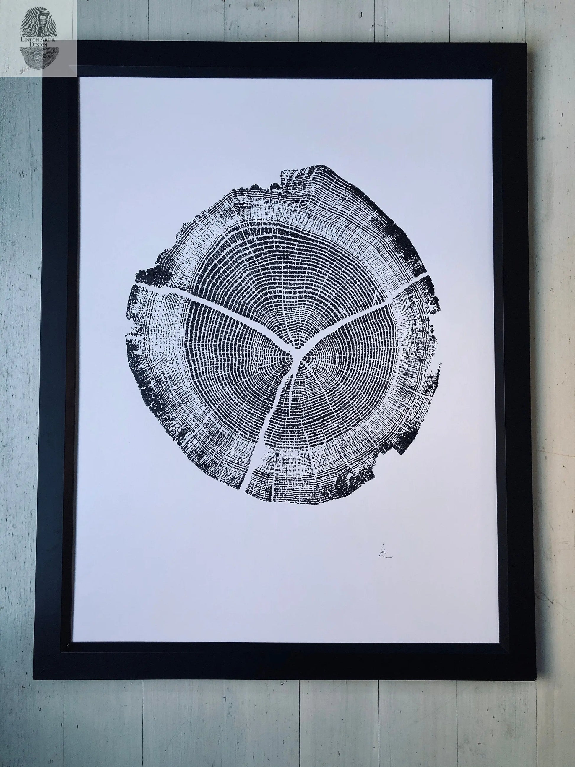 Walden Pond, Massachusetts Oak - 18x24 print lintonart