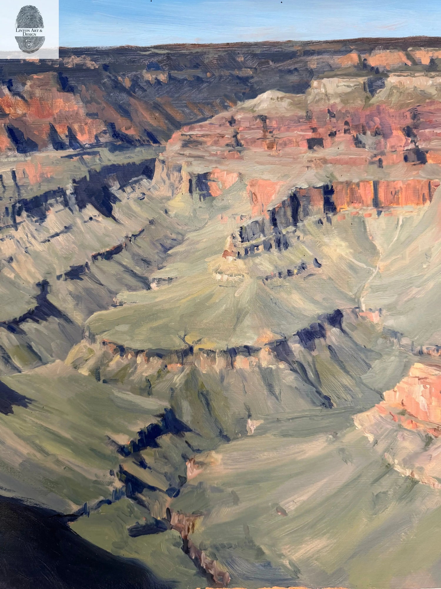 Grand canyon from the South Rim. 24x24 inches lintonart