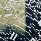 "Pattern Seeking" Abstract Navy Blue Letter Type, Monotype, 14x75x18.75 inches
