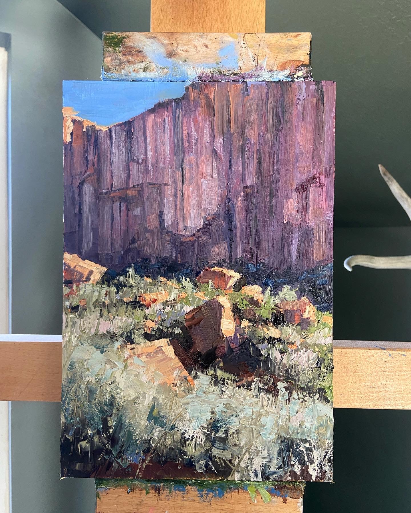 Burr Trail, Oil Landscape Painting by Erik Linton