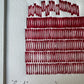 Abstract Letter Type Print, Monotype, Matted, 14.5x14.5 inches lintonart