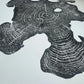 Acacia Tree Ring Wall Art – Ukraine Woodcut Print – 18x24 Original, Signed lintonart