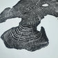 Acacia Tree Ring Wall Art – Ukraine Woodcut Print – 18x24 Original, Signed lintonart