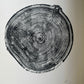 Aspen Tree Ring Print – Carson, New Mexico – 18x24 Original Signed Woodcut lintonart