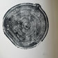 Aspen Tree Ring Print – Carson, New Mexico – 18x24 Original Signed Woodcut lintonart