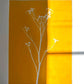 Bright Yellow Wild Fennel Monotype Print, Original 19x15 inches lintonart