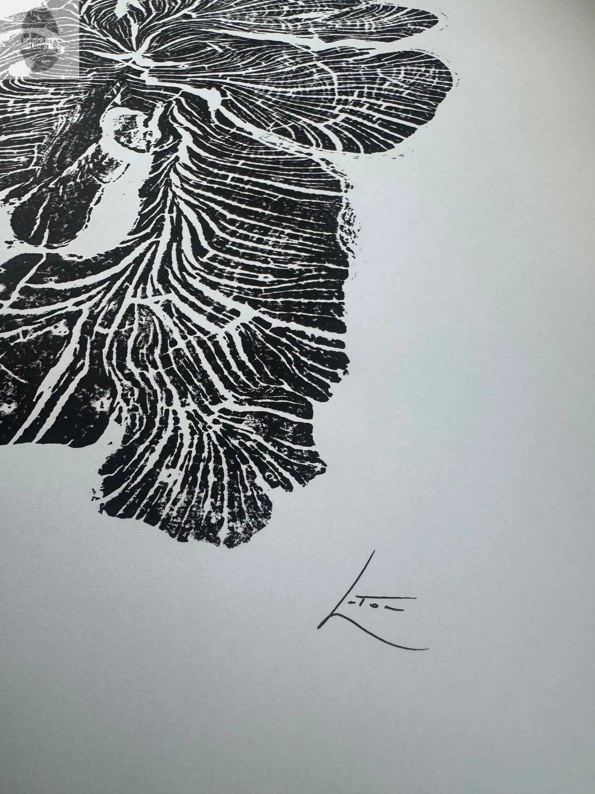 Crab Apple Tree Ring Wall Art – Millcreek UT – 18x24 Signed Original Woodcut lintonart