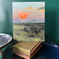 Smokey Sunset. 8x10 Original Oil Painting