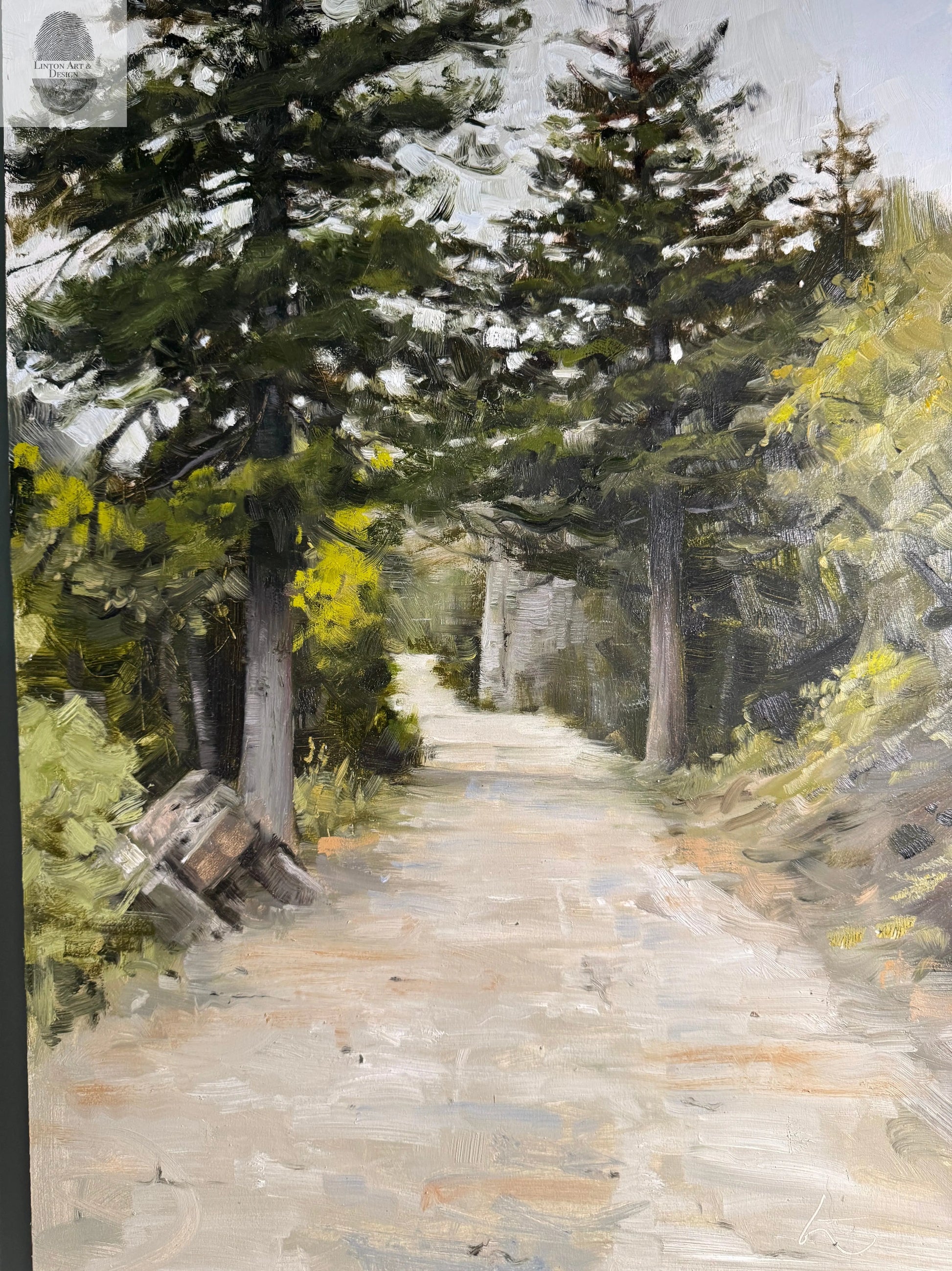 Dirt Road in the Wasatch. 18x28 inches lintonart