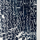 "File Your Complaint Here" Abstract Navy Blue Letter Type, Monotype, 27x26 Inches lintonart