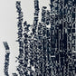 "File Your Complaint Here" Abstract Navy Blue Letter Type, Monotype, 27x26 Inches lintonart