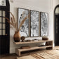 Giant Redwood Set of 3, three 24x52", Tree ring art print, Huge wall art, Woodcut print lintonart