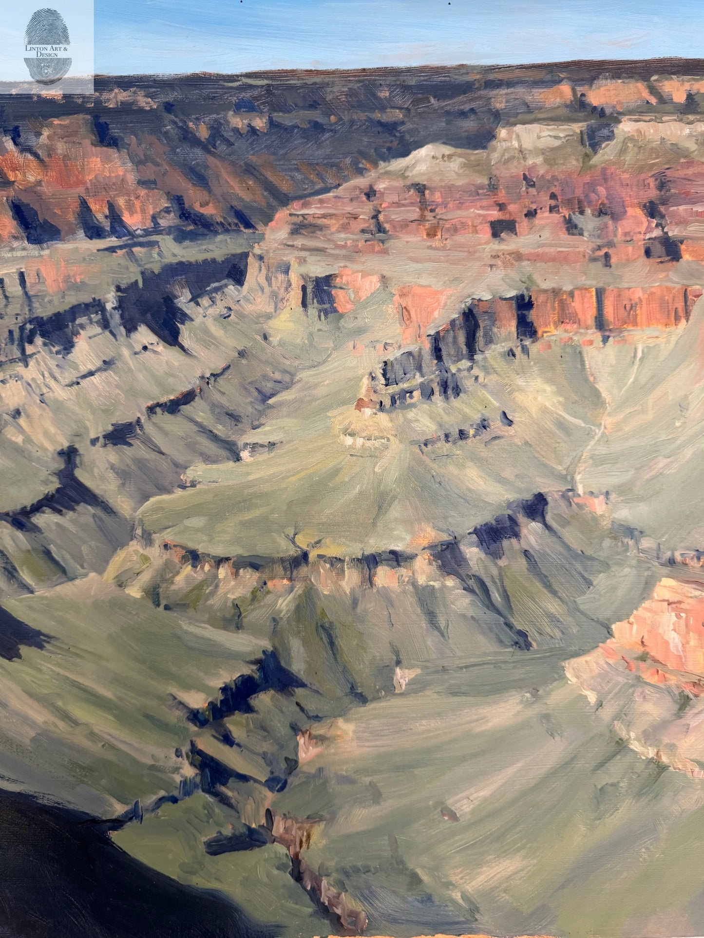 Grand canyon from the South Rim. 24x24 inches lintonart
