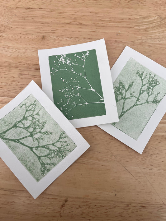 botanical triptych mini 4x5 prints