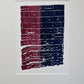 Abstract letter type Print, Matted 16.5x20 inches