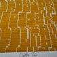 Yellow Abstract Letter Type Print, Matted, 16x19.5 inches