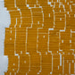 Yellow Abstract Letter Type Print, Matted, 16x19.5 inches