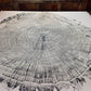 Giant Oak from Illinois, Tree ring art, oak tree art, hand pressed woodblock print, Illinois Tree, 42x46 inches